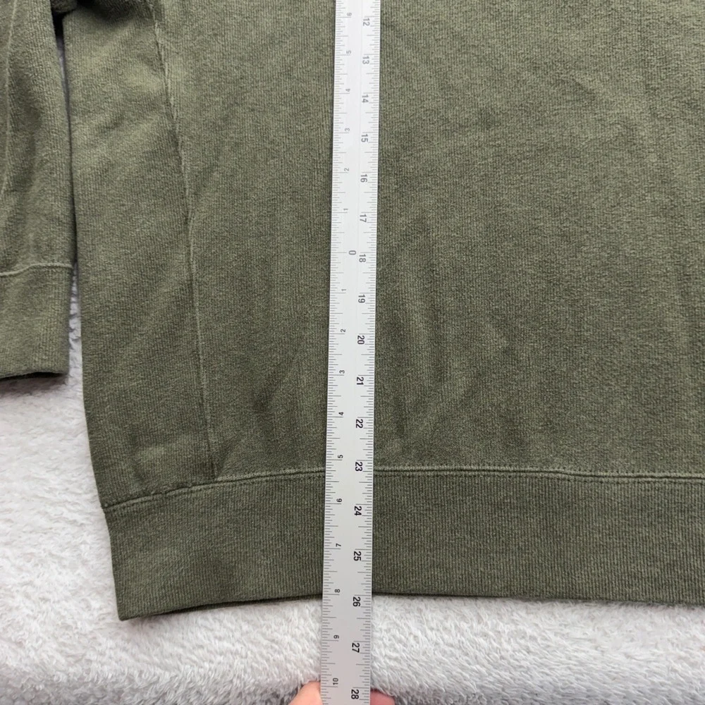 Polo Ralph Lauren Mens‎ XL Olive Green Cotton Crewneck Sweatshirt Purple Pony